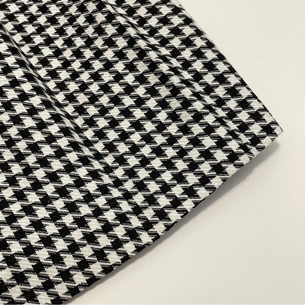 Vintage Marnie West Classic Black and White Houndstooth Skirt Size 11 (28in.) - Picture 2 of 11
